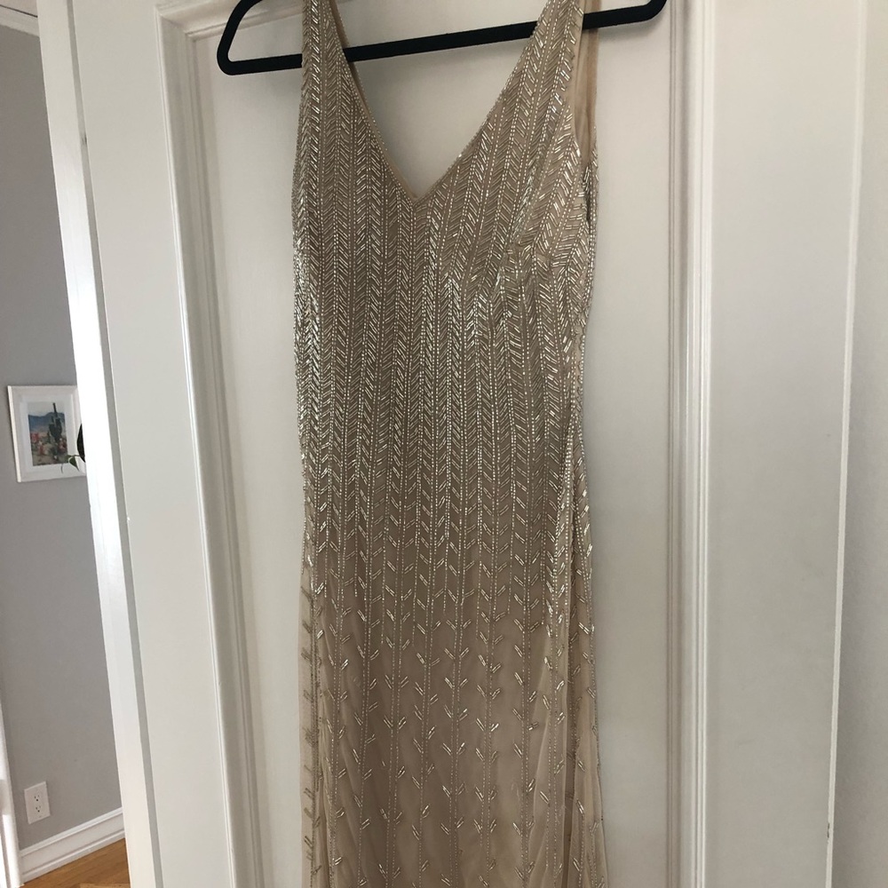 Aidan Mattox beaded gown